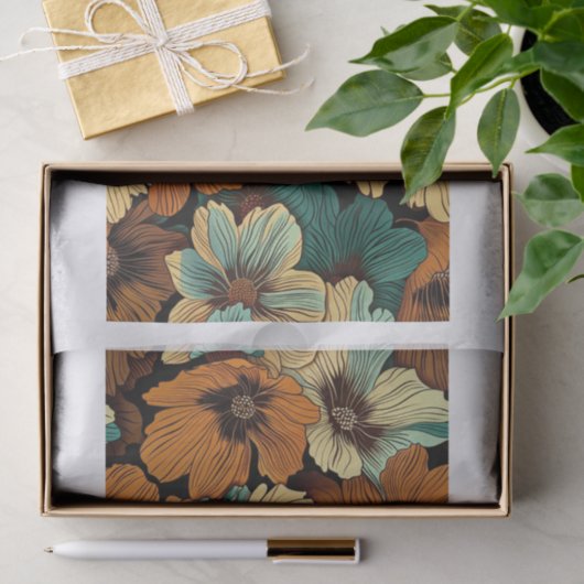 Mooie bloemen26 tissuepapier (Geschenk)