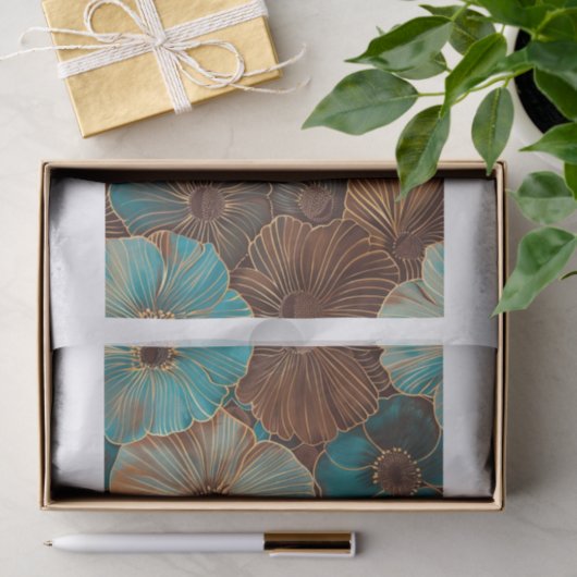 Mooie bloemen27 tissuepapier (Geschenk)