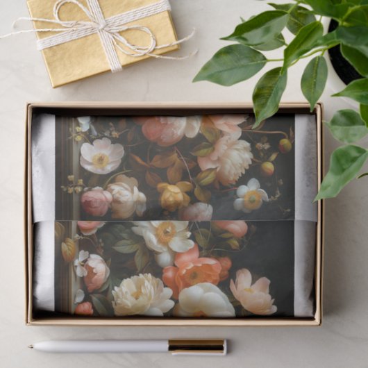 Mooie bloemen4 tissuepapier (Geschenk)