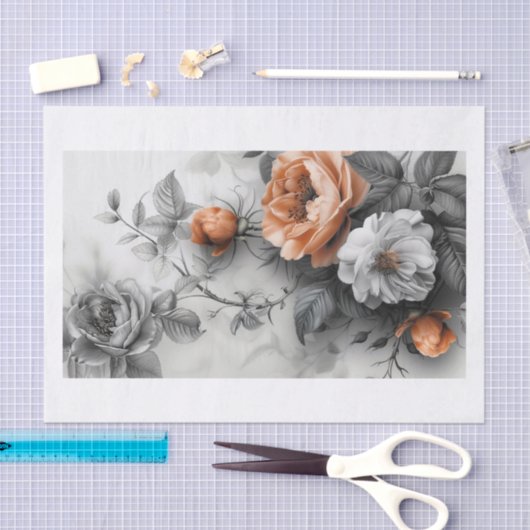 Mooie bloemen7 tissuepapier (Craft)