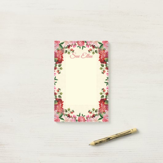 Mooie bloemen 402 Post-it notities Post-it® Notes (Op bureau)
