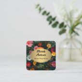 Mooie Bloemen Achtergrond Vierkante Visitekaartje (Staand voorkant)