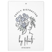 Mooie Bloemen Afgeleide Tuinman gepersonaliseerd Klembord (Achterkant)