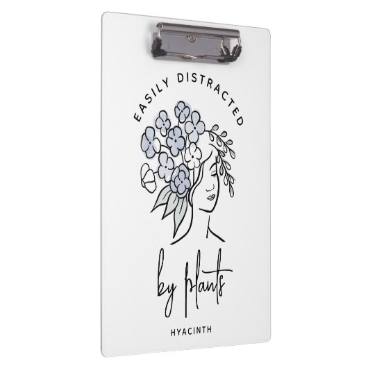 Mooie Bloemen Afgeleide Tuinman gepersonaliseerd Klembord (Rechts)