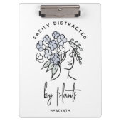 Mooie Bloemen Afgeleide Tuinman gepersonaliseerd Klembord (Voorkant)