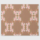 Mooie bloemen arrangement in Bruin Cadeaupapier (Vlak)