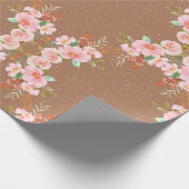 Mooie bloemen arrangement in Bruin Cadeaupapier (Hoek)