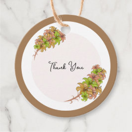 Mooie bloemen bedankjes labels