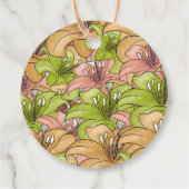 Mooie bloemen bedankjes labels (Achterkant)