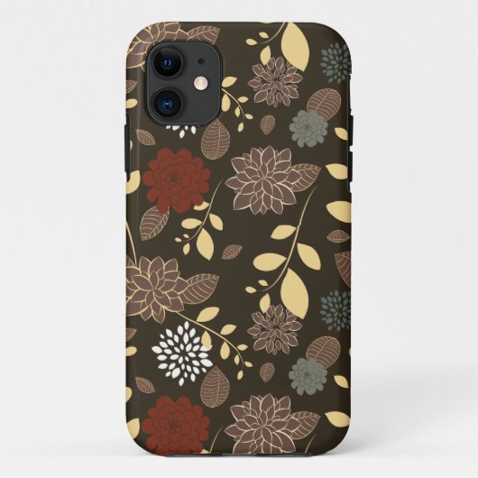 Mooie bloemen bladeren takken Case-Mate iPhone case (Achterkant)