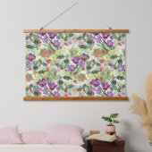 Mooie Bloemen Bloeiende Zomertuin Hangend Wandkleed (Slaapkamer)