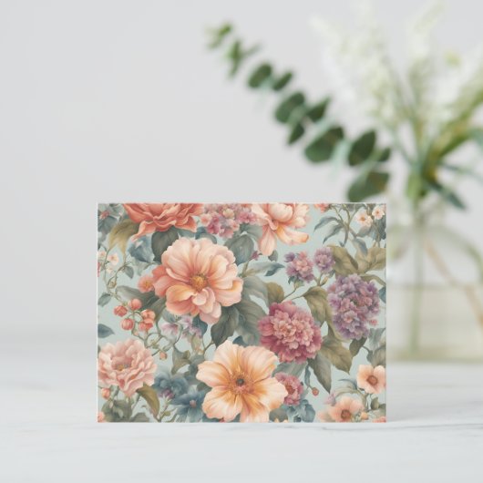 Mooie bloemen  bloem briefkaart (Staand voorkant)