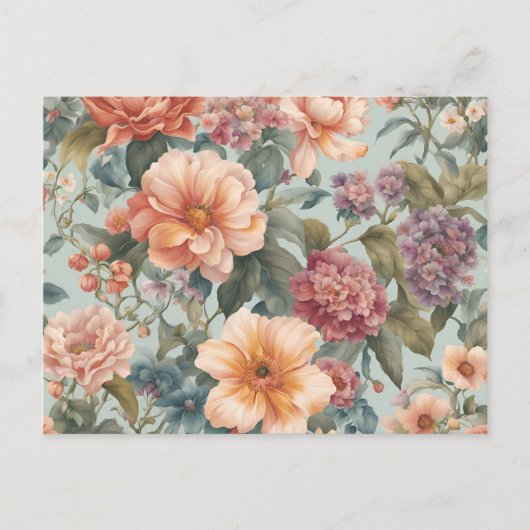 Mooie bloemen  bloem briefkaart (Voorkant)