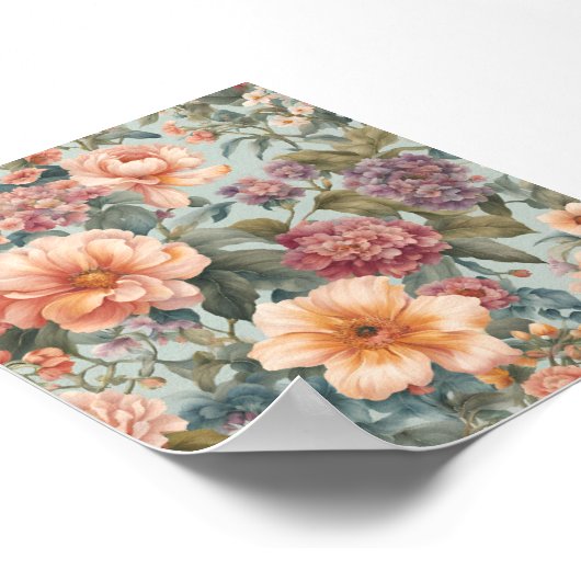 Mooie bloemen  bloem poster (Hoek)