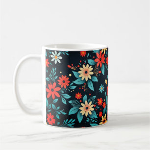 Mooie Bloemen Bloemmotief Koffiemok