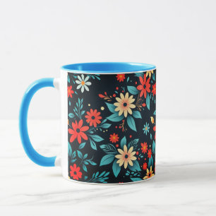 Mooie Bloemen Bloemmotief Mok