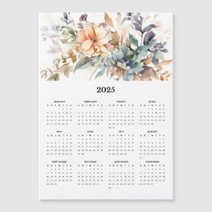 Mooie Bloemen Boeket 2025 Magnetische Kalender