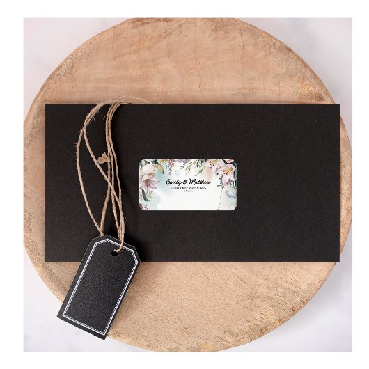 Mooie Bloemen Boeket Adresetiketten Etiket