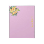 Mooie Bloemen Boeket Custom Notitieblok (Linkerzijde)