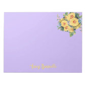 Mooie Bloemen Boeket Custom Notitieblok (Voorkant)