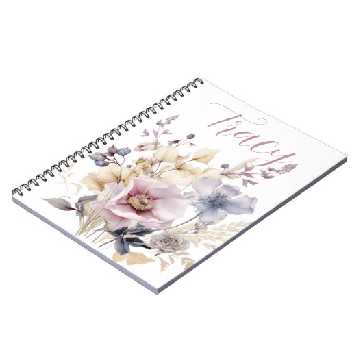 Mooie Bloemen Boeket Custom Notitieboek (Linkerzijde)