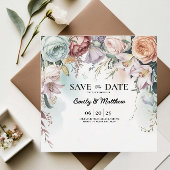 Mooie bloemen boeket ontwerper Bewaar de datum Save The Date