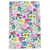 Mooie bloemen botanische Waterverf schilderen Medium Cadeauzakje (Voorkant)