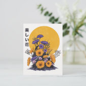 mooie Bloemen Briefkaart (Staand voorkant)