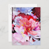 Mooie bloemen briefkaart (Voorkant / Achterkant)