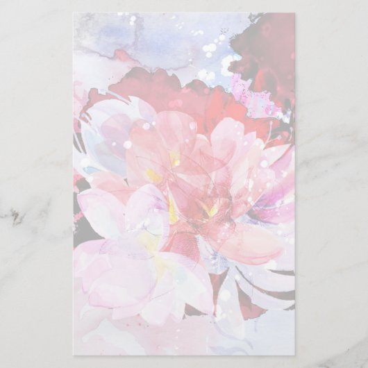 Mooie bloemen briefpapier (Voorkant)