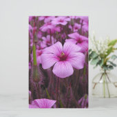 Mooie Bloemen Briefpapier (Staand voorkant)