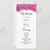 Mooie bloemen bruiloft programma (Voorkant)