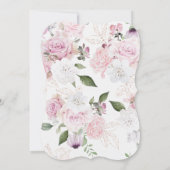 Mooie bloemen bruiloft uitnodigingen (Achterkant)