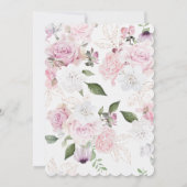 Mooie bloemen bruiloft uitnodigingen (Achterkant)