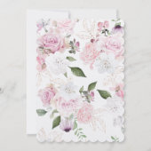 Mooie bloemen bruiloft uitnodigingen (Achterkant)