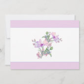 Mooie bloemen bruiloftsinvitaties kaart (Achterkant)
