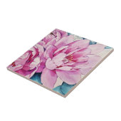 Mooie bloemen buiten tegeltje (Zijkant)