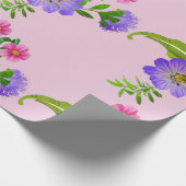 Mooie bloemen cadeaupapier (Hoek)