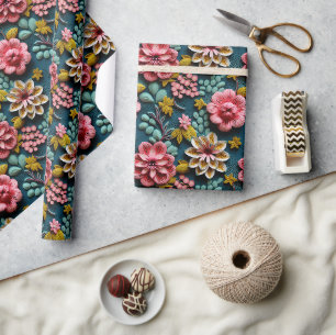 Mooie bloemen cadeaupapier