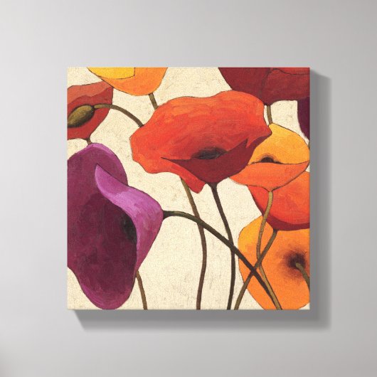 Mooie bloemen canvas afdruk (Voorkant)