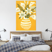 Mooie Bloemen Canvas Afdruk (Insitu (Slaapkamer))