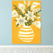 Mooie Bloemen Canvas Afdruk (Insitu (Houten vloer))