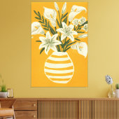 Mooie Bloemen Canvas Afdruk (Insitu (Woonkamer))