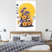 mooie Bloemen Canvas Afdruk (Insitu (Slaapkamer))