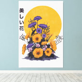 mooie Bloemen Canvas Afdruk (Insitu (Houten vloer))