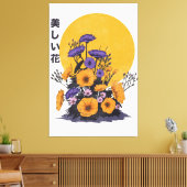 mooie Bloemen Canvas Afdruk (Insitu (Woonkamer))