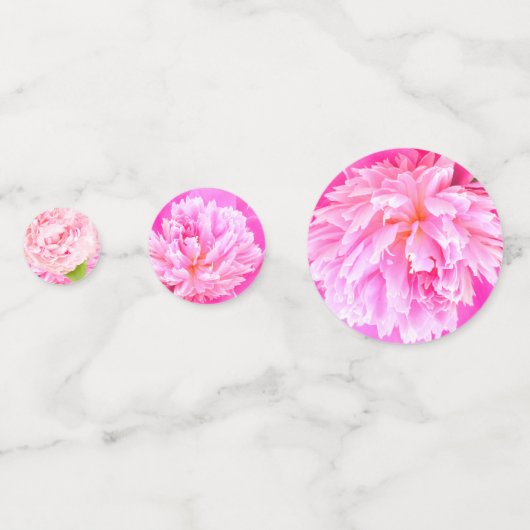 Mooie bloemen confetti (Achterkanten)