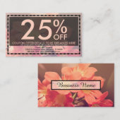 mooie bloemen coupon (Voorkant / Achterkant)