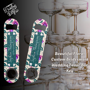 Mooie Bloemen Custom bruidsmeisje bruiloft gunst Speed Flessenopener