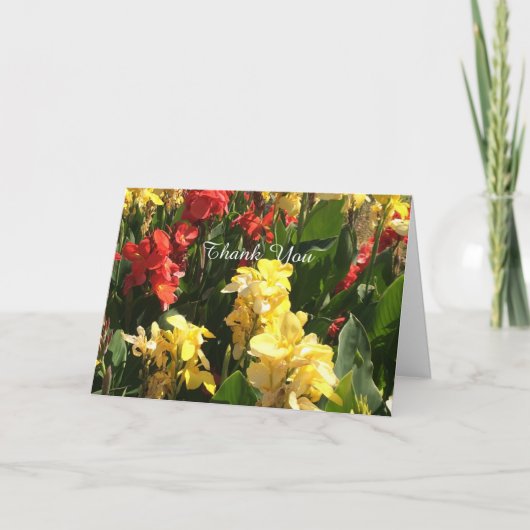 Mooie Bloemen Dank Je Bedankkaart (Voorkant)